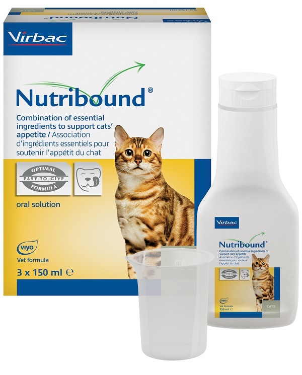 NUTRIBOUND SOLUZIONE ORALE APPETIBILE PER GATTO 3 FLACONI DA 150 ML - Farmacia Artemisia di Montecuollo Dott. Angelo snc