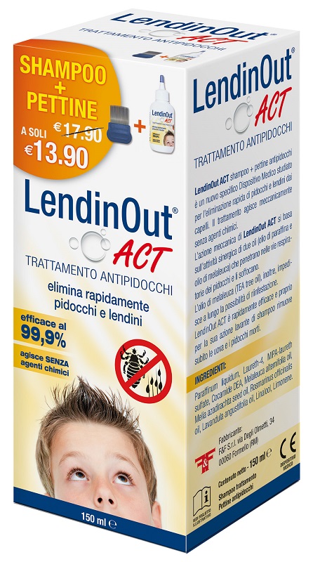 LENDINOUT ACT ANTIPIDOCCHI 150 ML - Farmacia Artemisia di Montecuollo Dott. Angelo snc