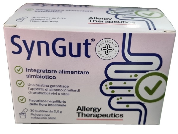 SYNGUT 30 BUSTINE DI LIOFILIZZATO DA 2,5 G IN ASTUCCIO 75 G - Farmacia Artemisia di Montecuollo Dott. Angelo snc