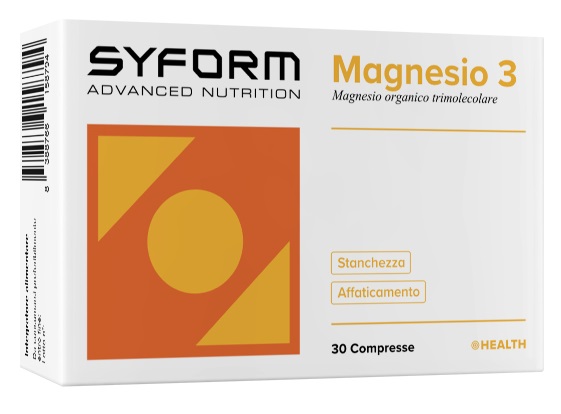 MAGNESIO 3 30 COMPRESSE SENZA GLUTINE NATURALMENTE PRIVO DI LATTOSIO - Farmacia Artemisia di Montecuollo Dott. Angelo snc