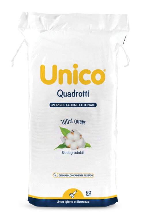 UNICO QUADROTTI 100% COTONE 60 PEZZI - Farmacia Artemisia di Montecuollo Dott. Angelo snc