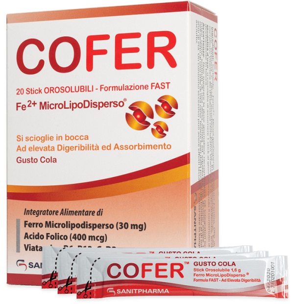 COFER 20 STICK OROSOLUBILI DA 1,6 G GUSTO COLA - Farmacia Artemisia di Montecuollo Dott. Angelo snc