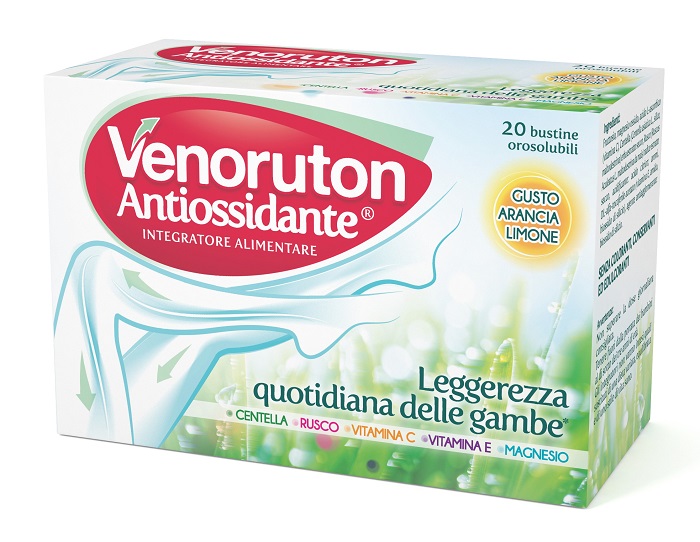 VENORUTON ANTIOSSIDANTE 20 BUSTINE OROSOLUBILI MONODOSE - Farmacia Artemisia di Montecuollo Dott. Angelo snc