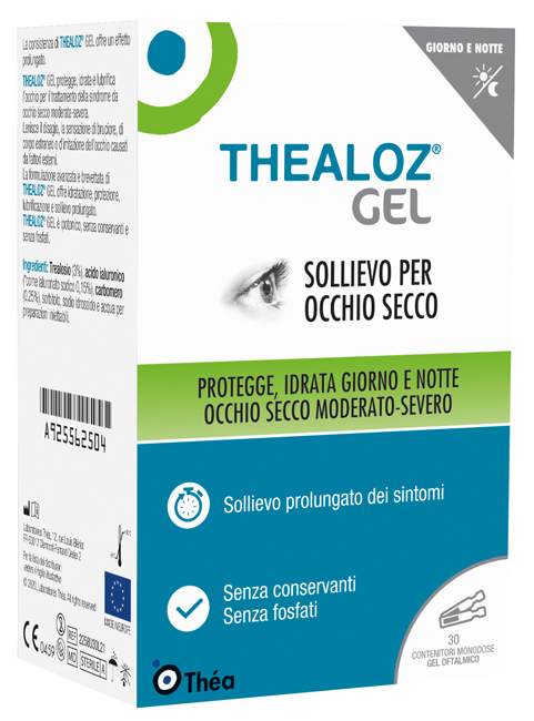 THEALOZ GEL OFTALMICO 30 CONTENITORI MONODOSE 0,4 G - Farmacia Artemisia di Montecuollo Dott. Angelo snc
