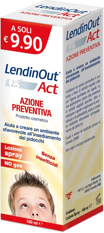 LENDINOUT ACT AZIONE PREVENTIVA SPRAY 100 ML - Farmacia Artemisia di Montecuollo Dott. Angelo snc