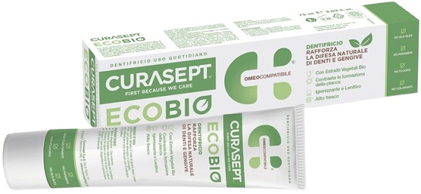 CURASEPT PHARMADENT ECOBIO DENTIFRICIO 75 ML - Farmacia Artemisia di Montecuollo Dott. Angelo snc