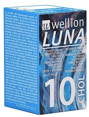 WELLION LUNA 10 STRIPS STRISCE PER MISURAZIONE COLESTEROLO - Farmacia Artemisia di Montecuollo Dott. Angelo snc
