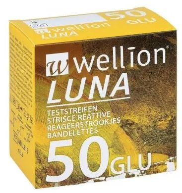 WELLION LUNA 50 STRIPS STRISCE PER MISURAZIONE GLICEMIA - Farmacia Artemisia di Montecuollo Dott. Angelo snc