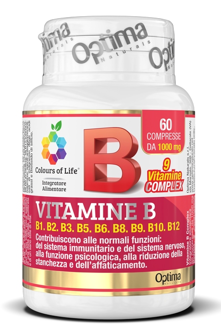 COLOURS OF LIFE VITAMINE B COMPLEX 60 COMPRESSE 1000 MG - Farmacia Artemisia di Montecuollo Dott. Angelo snc