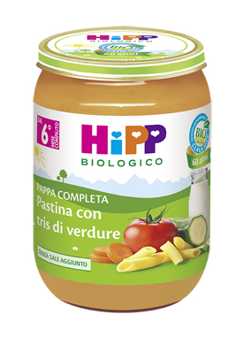 HIPP BIO HIPP BIO PAPPA PRONTA PAST TRIS DI VERDURE 190 G - Farmacia Artemisia di Montecuollo Dott. Angelo snc