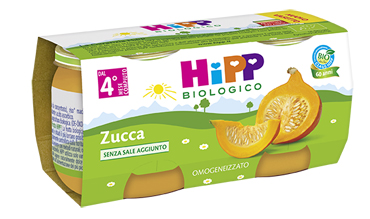 HIPP BIO HIPP BIO OMOGENEIZZATO ZUCCA 2X80 G - Farmacia Artemisia di Montecuollo Dott. Angelo snc