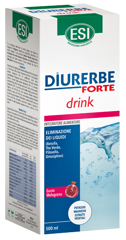 ESI DIURERBE FORTE DRINK MELOGRANO 500 ML - Farmacia Artemisia di Montecuollo Dott. Angelo snc