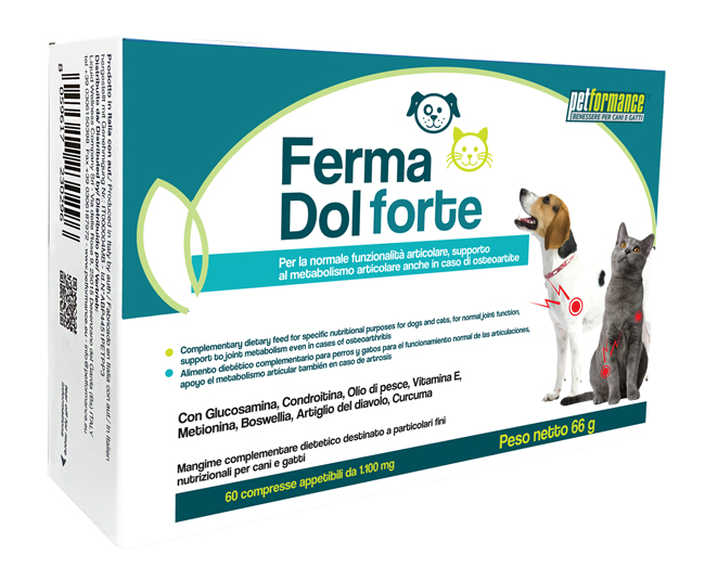 PETFORMANCE FERMA DOL FORTE 60 COMPRESSE - Farmacia Artemisia di Montecuollo Dott. Angelo snc