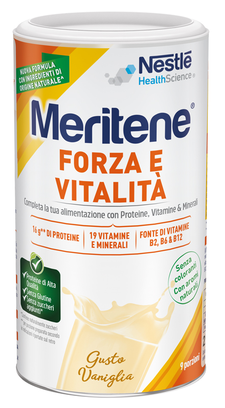 MERITENE FORZA E VITALITA' VANIGLIA 270 G - Farmacia Artemisia di Montecuollo Dott. Angelo snc