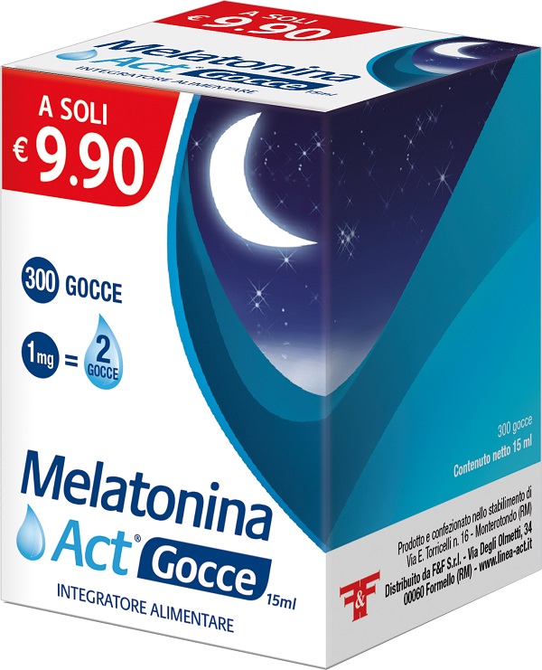 MELATONINA ACT GOCCE 15 ML - Farmacia Artemisia di Montecuollo Dott. Angelo snc