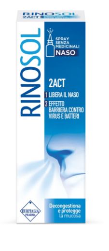 SPRAY NASALE RINOSOL 2ACT 15 ML - Farmacia Artemisia di Montecuollo Dott. Angelo snc