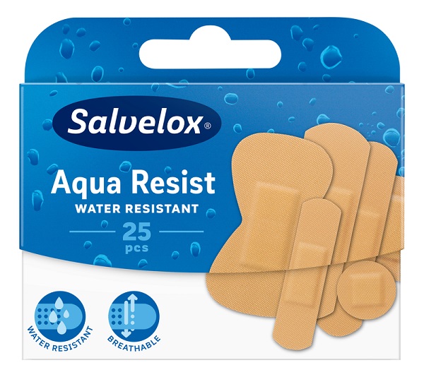 CEROTTO SALVELOX AQUA RESIST WATER RESISTANT MIX FORMATI ASSORTITI 25 PEZZI - Farmacia Artemisia di Montecuollo Dott. Angelo snc