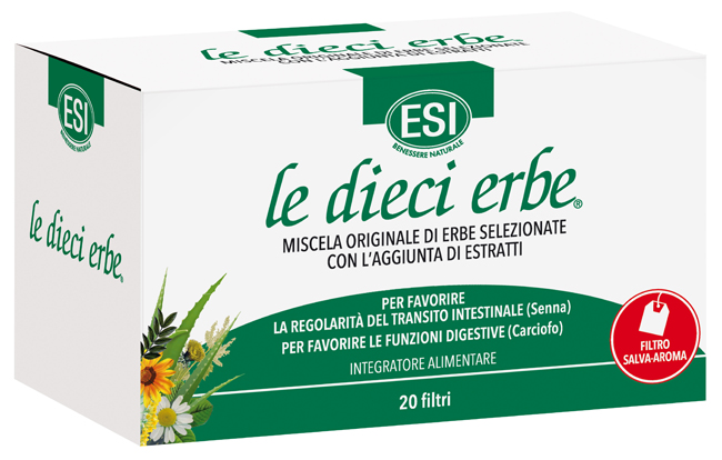 ESI LE DIECI ERBE TISANA 20 FILTRI - Farmacia Artemisia di Montecuollo Dott. Angelo snc