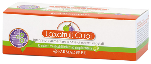 LAXAFRUIT 15 CUBETTI MASTICABILI 150 G - Farmacia Artemisia di Montecuollo Dott. Angelo snc
