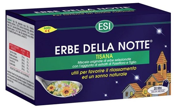 ESI ERBE DELLA NOTTE TISANA 20 FILTRI ASTUCCIO 40 G - Farmacia Artemisia di Montecuollo Dott. Angelo snc