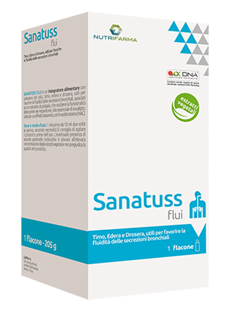 NUTRIFARMA SANATUSS FLUI 170 ML - Farmacia Artemisia di Montecuollo Dott. Angelo snc