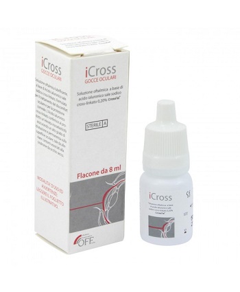 ICROSS GOCCE OCULARI SOLUZIONE OFTALMICA ACIDO IALURONICO CROSS-LINKATO 0,2% 8 ML - Farmacia Artemisia di Montecuollo Dott. Angelo snc
