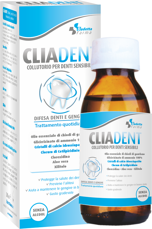 CLIADENT COLLUTORIO DENTI SENSIBILI 200 ML - Farmacia Artemisia di Montecuollo Dott. Angelo snc