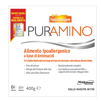 NUTRAMIGEN PURAMINO BARATTOLO 400 G - Farmacia Artemisia di Montecuollo Dott. Angelo snc