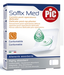 CEROTTO PIC SOFFIX MED IN TNT CON TAMPONE CENTRALE ASSORBENTE STERILE MONOUSO STERILE 25X10 CM ANTIBATTERICO 3 PEZZI - Farmacia Artemisia di Montecuollo Dott. Angelo snc