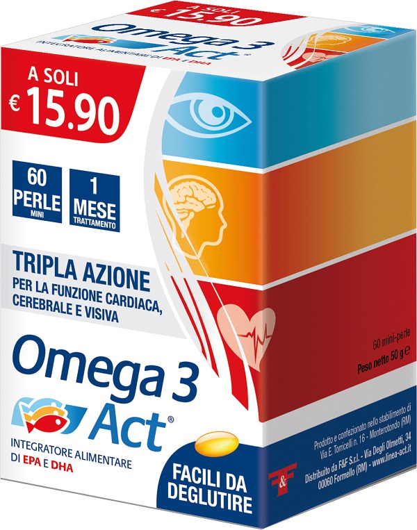 OMEGA 3 ACT 540MG 60 PERLE MINI - Farmacia Artemisia di Montecuollo Dott. Angelo snc