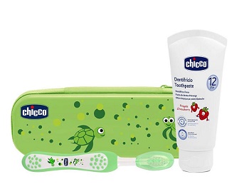CHICCO SET DENTALE VERDE CON FLUORO - Farmacia Artemisia di Montecuollo Dott. Angelo snc