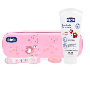 CHICCO SET DENTALE ROSA CON FLUORO - Farmacia Artemisia di Montecuollo Dott. Angelo snc