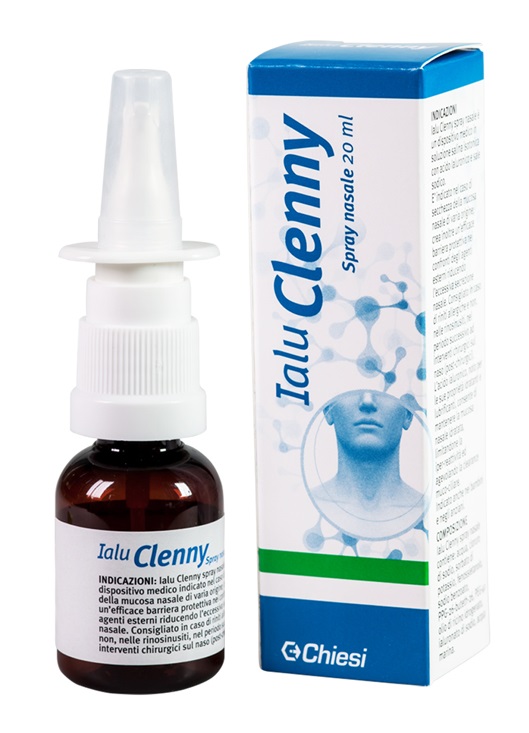 IALU CLENNY SPRAY NASALE SOLUZIONE SALINA ISOTONICA CON ACIDO IALURONICO E SALE SODICO 20 ML - Farmacia Artemisia di Montecuollo Dott. Angelo snc