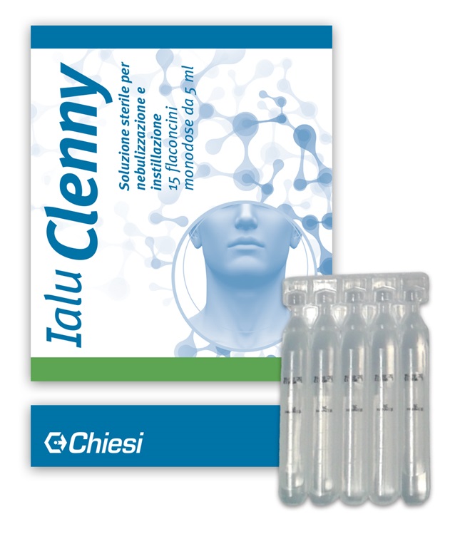 IALU CLENNY 15 FLACONCINI 5 ML SOLUZIONE STERILE PER NEBULIZZAZIONE E INSTILLAZIONE CON ACIDO IALURONICO - Farmacia Artemisia di Montecuollo Dott. Angelo snc