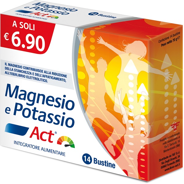 MAGNESIO E POTASSIO ACT 14 BUSTINE - Farmacia Artemisia di Montecuollo Dott. Angelo snc