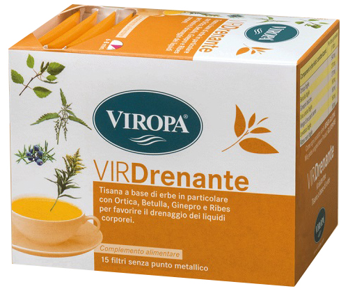 VIROPA DRENANTE TISANA 15 BUSTINE - Farmacia Artemisia di Montecuollo Dott. Angelo snc