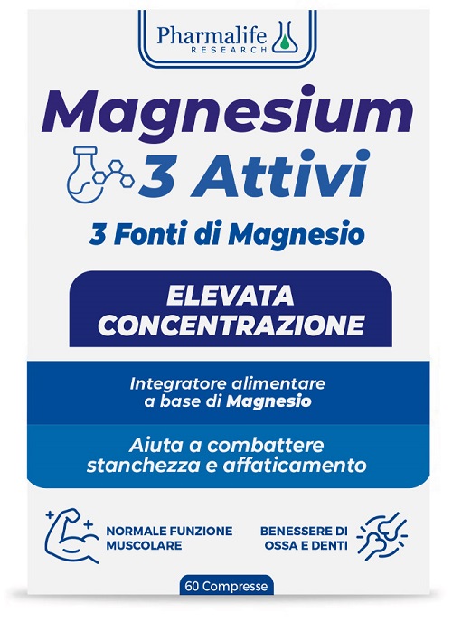 MAGNESIUM 3 ATTIVI 60 COMPRESSE - Farmacia Artemisia di Montecuollo Dott. Angelo snc