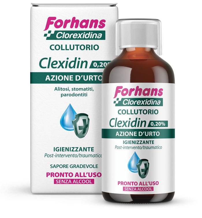 FORHANS CLEXIDIN 0,20 SENZA ALCOOL 200 ML - Farmacia Artemisia di Montecuollo Dott. Angelo snc