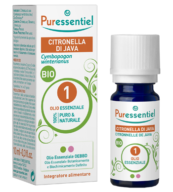 PURESSENTIEL CITRONELLA OLIO ESSENZIALE BIO 10 ML - Farmacia Artemisia di Montecuollo Dott. Angelo snc