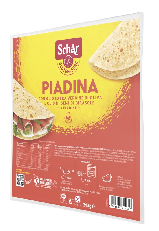 SCHAR PIADINA 3 PEZZI DA 80 G - Farmacia Artemisia di Montecuollo Dott. Angelo snc
