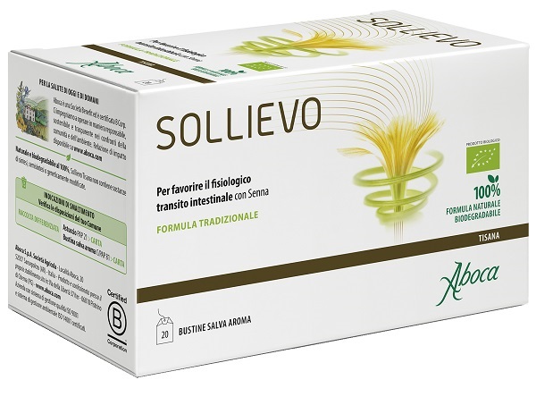 SOLLIEVO TISANA BIO 20 FILTRI DA 2,2 G - Farmacia Artemisia di Montecuollo Dott. Angelo snc