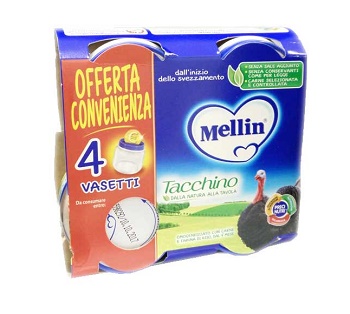 MELLIN OMOGENEIZZATO TACCHINO 4X80 G - Farmacia Artemisia di Montecuollo Dott. Angelo snc