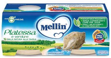 MELLIN OMOGENEIZZATO PLATESSA 2X80 G - Farmacia Artemisia di Montecuollo Dott. Angelo snc