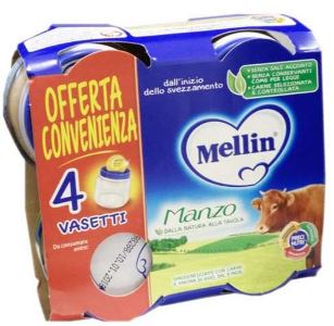 MELLIN OMOGENEIZZATO MANZO 4X80 G - Farmacia Artemisia di Montecuollo Dott. Angelo snc