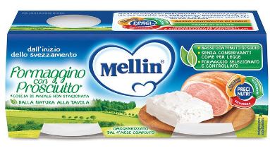 MELLIN BABY FORMAGGINO CON PROSCIUTTO 2 X 80 G - Farmacia Artemisia di Montecuollo Dott. Angelo snc