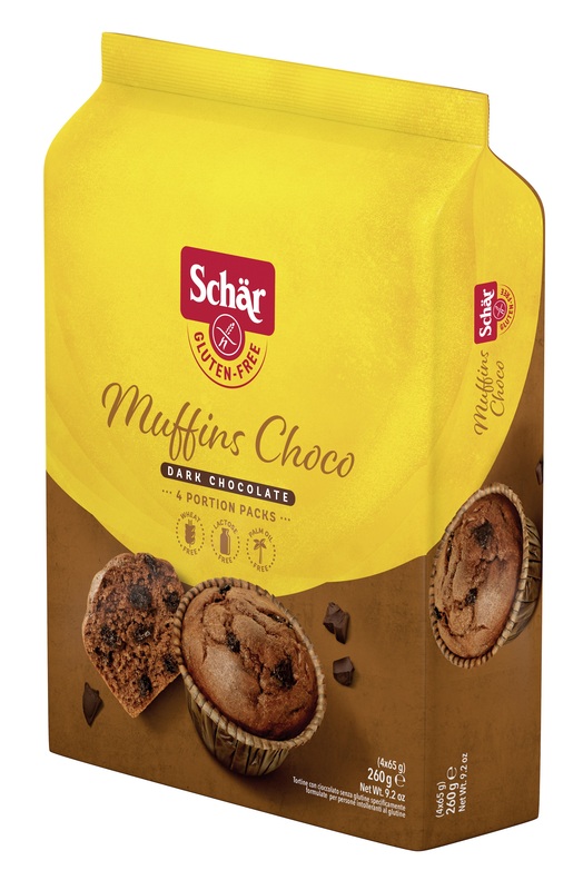 SCHAR MUFFINS CHOCO TORTINE CON CIOCCOLATO FONDENTE 4 PORZIOI DA 65 G - Farmacia Artemisia di Montecuollo Dott. Angelo snc