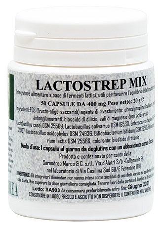 LACTOSTREP MIX 500 MACERATO GLICERICO 50 CAPSULE - Farmacia Artemisia di Montecuollo Dott. Angelo snc