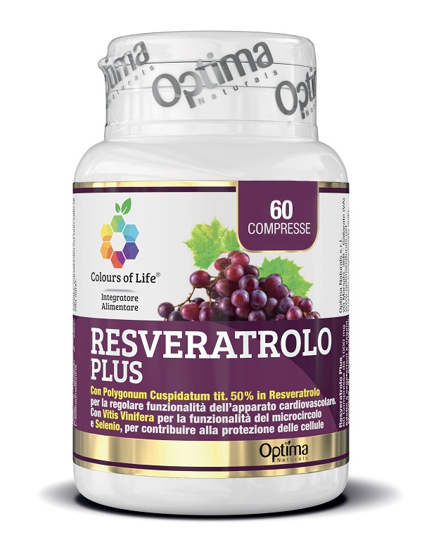 COLOURS OF LIFE RESVERATROLO PLUS 60 COMPRESSE 1000 MG - Farmacia Artemisia di Montecuollo Dott. Angelo snc