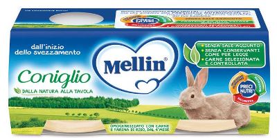 MELLIN OMOGENEIZZATO CONIGLIO 2 X 80 G - Farmacia Artemisia di Montecuollo Dott. Angelo snc