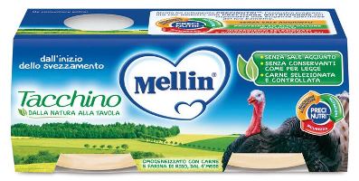 MELLIN OMOGENEIZZATO TACCHINO 2 X 80 G - Farmacia Artemisia di Montecuollo Dott. Angelo snc